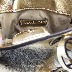 Michael Kors Mercer XS Pale Gold North South Crossbody Bag